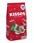 Hershey's Kisses Christmas Foiled Milk Chocolate Candy: 335-Piece Bag