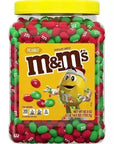Christmas M&M's Candy - Peanut: 3LB Jar