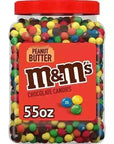 Peanut Butter Milk Chocolate M&M's Candy: 55-Ounce Tub