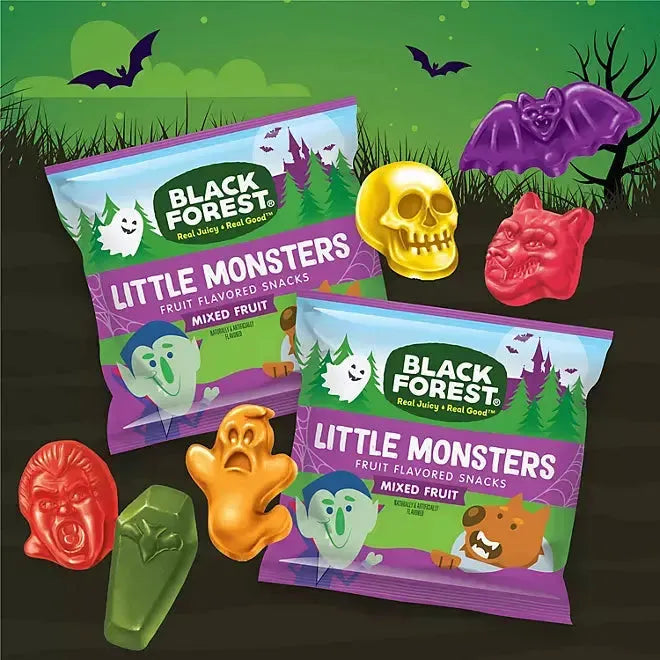 black forest monsters Black Forest Halloween Fruit Snack Packs: 80-Piece Box – Candy Warehouse