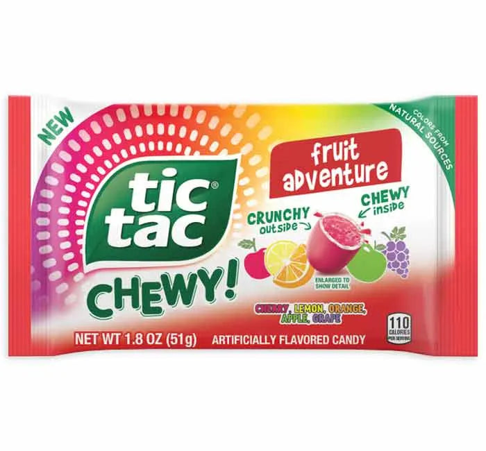 tic-tacさん専用です✨ Tic Tac Chewy Fruit Adventure: 24-Piece Display – Candy Warehouse