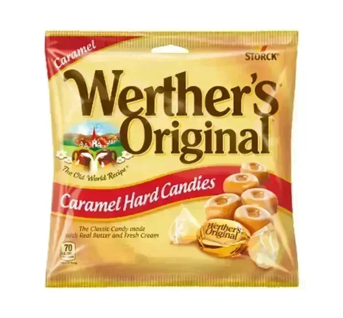 Werther's Original Caramel Hard Candy 2.65-Ounce Peg Bags: 12
