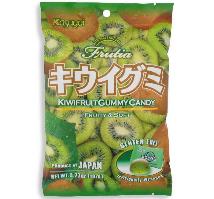 Kasugai Kiwi Gummy Candy: 24-Piece Case – Candy Warehouse