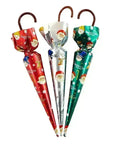 Christmas Solid Milk Chocolate Umbrellas: 30-Piece Display