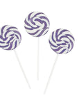 Purple Petite Swirl Lollipops - Grape: 24-Piece Bag