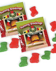 Gummy Christmas Stockings Candy Packs: 18-Piece Bag