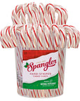 Traditional Large Red & White Peppermint Candy Canes: 80-Piece Jar