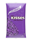 Hershey's Kisses Purple Foiled Milk Chocolate Candy: 11LB Case