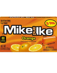 Mike and Ike Candy Orange Mini Packs: 24-Piece Box