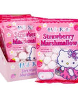 Hello Kitty Strawberry Marshmallow Candy Peg Bags: 12-Piece Case