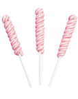 Mini Pink Twisty Pops - Strawberry: 24-Piece Bag