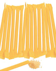 Yellow Candy Powder Filled Plastic Mini Straws - Banana: 240-Piece Bag