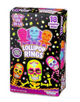 Day of the Dead Lollipop Rings Candy: 18-Piece Box