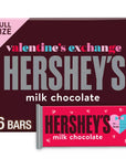 Hershey's Milk Chocolate Valentine's Exchange Full Size Candy Bars: 6-Piece Pack