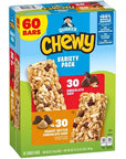 Quaker Chewy Granola Bars Variety Pack: 60-Piece Box