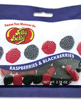 Jelly Belly Candy Raspberries & Blackberries Peg Bag: 12-Piece Case