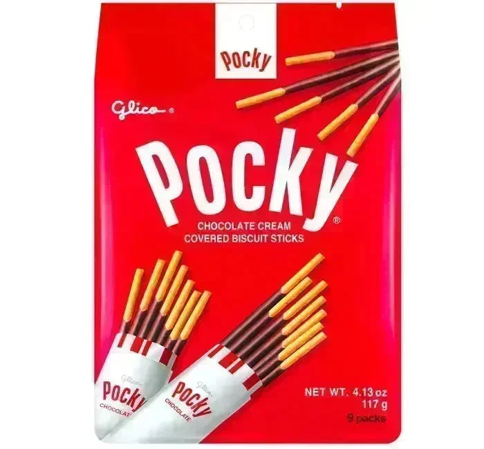 Pocky Chocolate Cream Sticks Family Peg Bags: 5-Bag Case – Candy