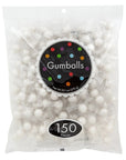 Wrapped 1-Inch Gumballs - Shimmer White: 150-Piece Bag