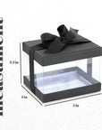 Plastic Gift Boxes Elegant Party Favor Black 5X4X3.5