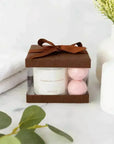 Plastic Gift Boxes Brown 5X4X3.5" 6 Pack Bakery Boxes With Base Lid & Ribbon