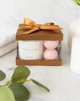 Plastic Gift Boxes Gold 5X4X3.5" 6 Pack Bakery Boxes With Base Lid & Ribbon