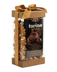 Plastic Gift Boxes 6 Pack Bakery Boxes With Base Lid & Ribbon Gold 7.5X3.75X2.5"