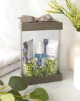 Plastic Gift Boxes 6 Pack With Base Lid & Ribbon Gray 7.5X5X2.5" Bakery Boxes