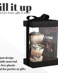 Clear Black 7X5X3" Gift Boxes 6 Pack Bakery Boxes With Base Lid & Ribbon