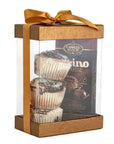 Clear Gold 7X5X3" Gift Boxes 6 Pack Bakery Boxes With Base Lid & Ribbon