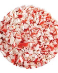 Peppermint Crumble Crushed Hard Candy - Red and White: 15LB Case