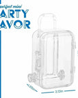 Travel Case Shaped Acrylic Candy Boxes 12 Pack 4.01"X1.65"X2.12"