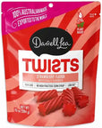 Darrell Lea Strawberry Twisted Soft Australian Licorice Non-GMO: 8-Piece Case