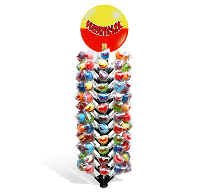 Yummy Lix Assorted Lollipops Magnetic Pole Kit: 160-Piece Display