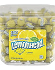 Lemonhead Candy: 150-Piece Tub