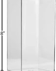 Clear Acrylic Boxes 4"X4"X8" 3 Pack
