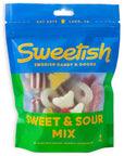 Sweetish Signature Sweet and Sour Swedish Candy Mix Bag: 12-Piece Case