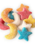 Glitter Sour Stars & Moons Gummy: 6.6LB Bag