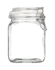 38-Ounce Hermes Glass Jar with Clamp Top Lid