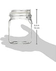 38-Ounce Hermes Glass Jar with Clamp Top Lid