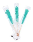 Rock Candy Crystal Sticks - Light Blue - Wrapped: 100-Piece Case