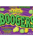 Flix Candy Sour Gummy Boogers Candy Theater Packs: 24-Piece Box