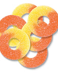 Albanese Gummi Peach Rings: 4.5LB Bag