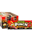 Sour Punch Straws 4.5-Ounce Trays - Scorchin' Hot: 12-Piece Box