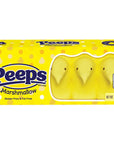 Peeps Marshmallow Chicks Candy - Yellow: 24-Piece Case