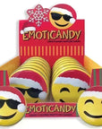 Emoji Christmas Sour Lemon Tins: 12-Piece Display