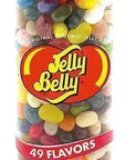 Jelly Belly 49 Flavors Jelly Beans Clear Can: 12-Piece Case