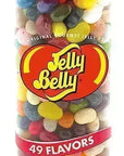 Jelly Belly 49 Flavors Jelly Beans Clear Can: 12-Piece Case