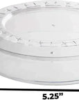 Clear Acrylic Boxes Round 5.25"X2" 6 Pack