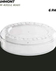 Clear Acrylic Boxes Round 5.25"X2" 6 Pack
