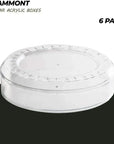 Clear Acrylic Boxes Round 5.25"X2" 6 Pack